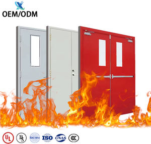 Porte coupe-feu en acier de style industriel avec cadre renforcé, revêtement en zinc certifié OEM/ODM <span class=keywords><strong>pour</strong></span> usage commercial - Product Image 1