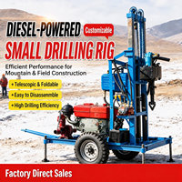 Machine de forage de puits d'eau EB-200 certifiée CE, profondeur 200m, moteur diesel, fabriquée en usine
