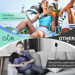 Masaje de hombro con compresa caliente eléctrica con carga USB con controlador inteligente Versión de calefacción y protección Producto de masaje - Product Image 5