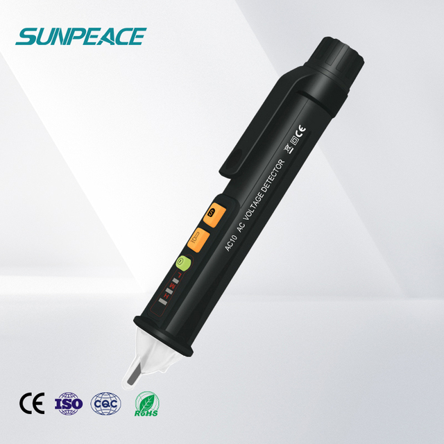VD-11 Portable Handheld 1000V LED Flashlight Non-Contact AC Voltage Detector Pen Tester Buzzer Alarm Multi-Function Test Pencil