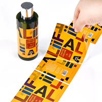 Autocollants holographiques laser personnalisés à marque privée pour flacons de parfum, cosmétiques et huiles essentielles – Feuilles en rouleau orange en vrac, qualité supérieure