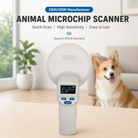 Lector RFID Portátil para Animales de 134.2kHz, Escáner de Microchip ISO11784/5 FDX-B para Perros, Gatos, Ganado