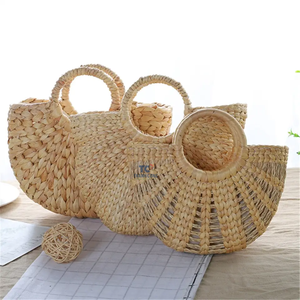 2024 artículos calientes agua Jacinto playa algas marinas bolso de mano hecho a mano señoras mujeres bolsos de mano precio al por mayor - Product Image 3