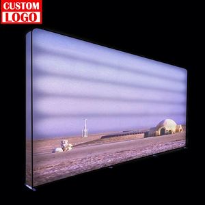LED <b>Light</b> <b>Boxes</b> Fabric Frameless 3x3m Trade Show Booth Design Backlit <b>Advertising</b> Silver Eco-Friendly for Exhibition <b>Light</b> Box - Product Image 1