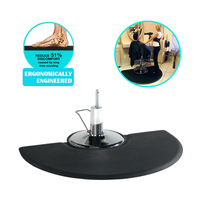 Tapis de salon Anti Fatigue Silicone Caoutchouc Barbershop Anti-dérapant Barber Play Chair Mat Tapis de salon pour coiffeur