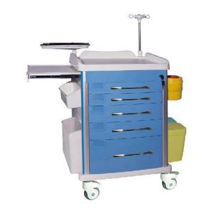 Fabrikant Op Maat Goedkope Medische <span class=keywords><strong>Trolley</strong></span> Abs Noodtrolley Met Slot Vijf Laden Ziekenhuis Verpleegwagen Crash Cart <span class=keywords><strong>Icu</strong></span> - Product Image 2