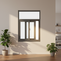 Ventana Corredera de Aluminio Impermeable de Primera Calidad con Excelente Rendimiento de Sellado para Decoración de Baños y Salas de Estar