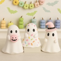 Figurine décorative rose mignonne pour Halloween, petite décoration créative pour la maison et les fêtes, artisanat en résine
