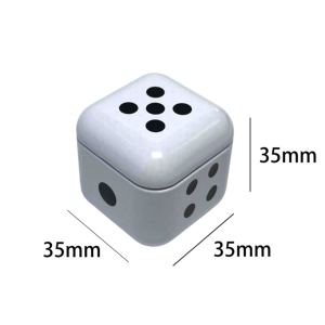 Boîte en métal carrée miniature personnalisable avec logo, recyclable, 35x35x35mm, pour bonbons, dés, ou rangement, avec couvercle sécurisé, idéale pour cadeau - Product Image 1