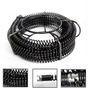 Déboucheur professionnel à ressort pour tuyaux d'égout, diamètre 16 mm, longueur 15 m, outil de nettoyage de canalisations - Product Image 2