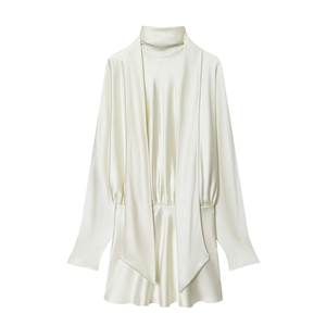 Zhezhhezhd फैशन फॉल <span class=keywords><strong>2025</strong></span> बुटीक कपड़ों की महिला लंबे आस्तीन साटन कपड़े - Product Image 2