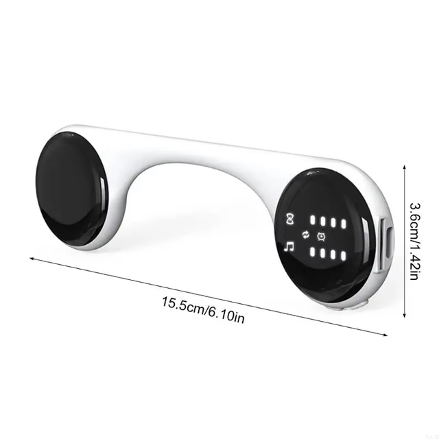 Bone Conduction Bluetooth Speaker Under Pillow White Noise Sleep Aid Music Box with LED Display Support TF Card Timed Shutdown