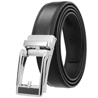 Ceinture en cuir de vachette tendance pour homme LY33-000015-1 3.0CM avec boucle automatique