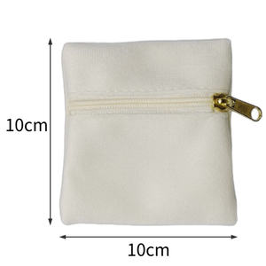 Sac de rangement portable en velours de qualité supérieure avec fermeture éclair pour bijoux, bagues, boucles d'oreilles, colliers, pendentifs et bracelets - Vente en gros usine - Product Image 6