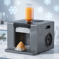 Machine à glace pilée pour desserts chauds, machine à glace en flocons, broyeur de glace en plastique et acier pour usage domestique, extérieur et hôtelier