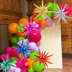 Nicro Precio al por Mayor <span class=keywords><strong>Globos</strong></span> Estrella Explosiva Coloridos DIY de 26/40 Pulgadas, Accesorio para Fotos, Decoración de Fiesta, Globo Grande de Aluminio 3D - Product Image 2