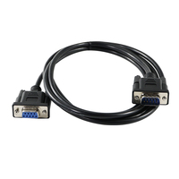 Cable VGA DB9 de 9 Pines Macho a Hembra Personalizado, Conductor de Cobre Puro, Revestimiento de PVC, Blindaje Combinado para Transmisión de Audio/Video