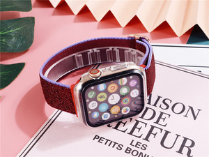 2 in 1 Set Nylon <strong>Watch</strong> Strap + Tempered Glass Face Case for <strong>Apple</strong> <strong>Watch</strong> Band <strong>Series</strong> 1 2 3 4 5 <strong>6</strong> 7 <strong>Size</strong> 38/40/41/42/44/45/49mm - Product Image 4