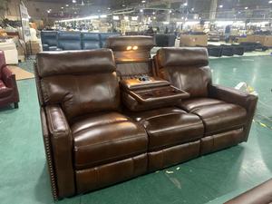Sofá Reclinable Eléctrico de Lujo Moderno de <span class=keywords><strong>3</strong></span> <span class=keywords><strong>Plazas</strong></span> para Sala de Estar, Muebles de Oficina - Product Image 3