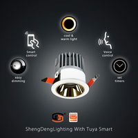 TUYA Smart Control Zigbee Système d'éclairage de salle de bains Spot étanche réglable CCT Spot à dissipation thermique avancée
