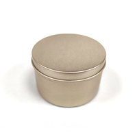 Boîte de conserve vide en aluminium de 10g 15g 30g 50g 60g 80g 100g 150g 6 oz en cuivre doré mat pot en aluminium contenant de baume à lèvres