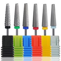 Pro Long XXF Fine 5 en 1 Forets à ongles XC Carbure de tungstène Vente en gros Outil à ongles Marque privée
