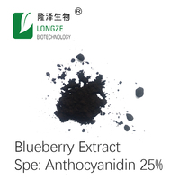 Puur Natuurlijke Wilde Food Grade Bosbessen En Bosbessen Fruit Poeder Extract Met Anthocyaan 25Kg Drumverpakking