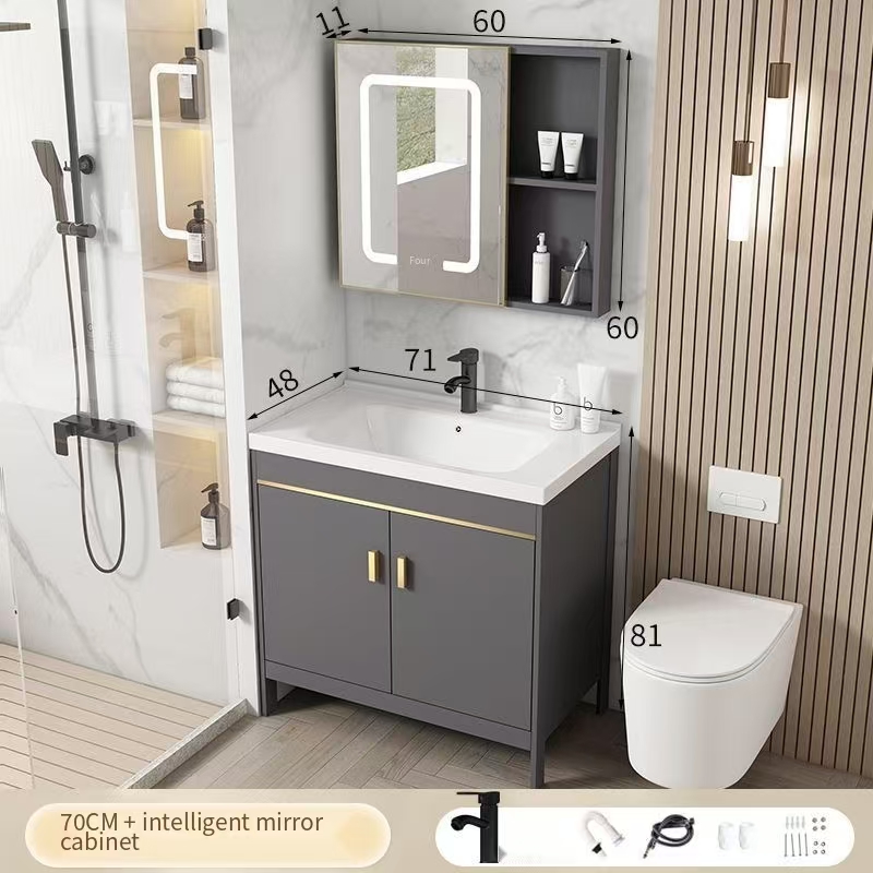 Meuble-miroir intelligent 70 cm et plus