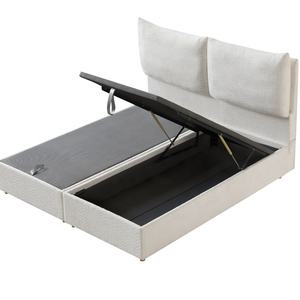 High End King Size Storage Bed Comfortable Strong Support Gas Lift Storage bed