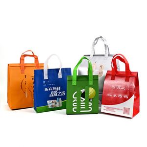 Custom Logo Factory Premium Office <b>School</b> Insulated Tote Handbag Non-woven Outdoor <b>Lunch</b> Cooler Bag for Women - Product Image 4