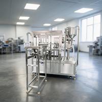 Machine de remplissage et de scellage automatique hydraulique pour sachets à bec verseur, boissons gazeuses, garantie 1 an, facile à utiliser