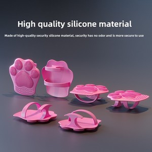 Nouvelle brosse nettoyante pour le visage en silicone à griffes de chat, brosse à poils doux pour un nettoyage facial en profondeur, massage des pores, brosse nettoyante pour le visage en silicone portable - Product Image 3