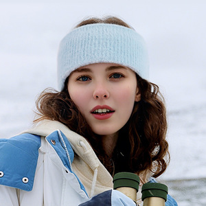 Bandeau d'hiver Tiyo élégant pour femme en fausse fourrure de vison, chaud et très élastique, avec protection des oreilles, idéal pour le cyclisme et les sports de plein air - Product Image 3