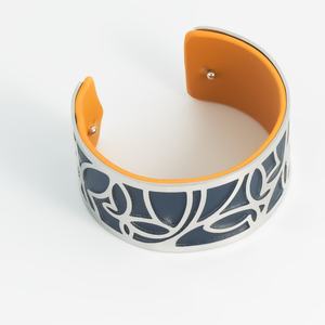 <span class=keywords><strong>Bracciale</strong></span> in Pelle a Doppia Faccia con Colore Intercambiabile, Acciaio Inossidabile, Design Elegante e Raffinato, <span class=keywords><strong>Bracciale</strong></span> Aperto Largo - Product Image 5