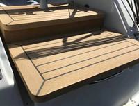 Tapis de sol moderne et lisse pour yacht, en PVC multicouche, imitation bois, imperméable, résistant à l'humidité, antidérapant, résistant à l'usure, pour pont de bateau, système de fixation double clic