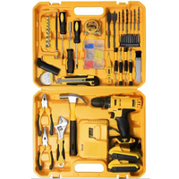 Kits d'outils électriques en gros avec perceuse sans fil, ensemble d'outils professionnels pour la maison, kit d'outils manuels de bricolage