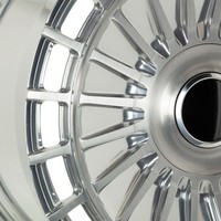 Jantes forgées radiales polies argentées multi-PCD légères pour ateliers de tuning de voitures de luxe – Vente en gros