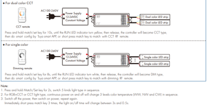 Skydance WZ5(UL Certified) 12-24VDC 5 CH ZigBee Tuya App telecomando RF telecomando 5 in <span class=keywords><strong>1</strong></span> <span class=keywords><strong>Controller</strong></span> LED per interni luci LED - Product Image 6