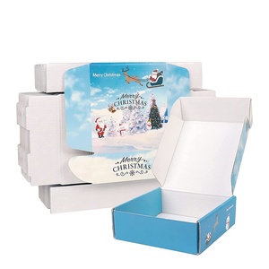 Christmas Brown Plantable Seed Paper Box corrugated packaging box cardboard packaging box