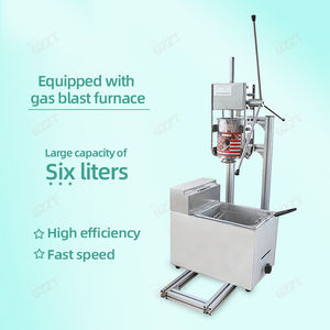 Precio de fábrica 3L Hopper <span class=keywords><strong>Churos</strong></span> Máquina Fabricación Máquina de churros Máquina de hacer churro español con freidora de gas de 6 litros - Product Image 4