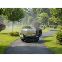 Pulvérisateur dorsal autopropulsé JaFu électrique/essence 16 CV pour vergers, télécommandé, chenillé, portée 500 m