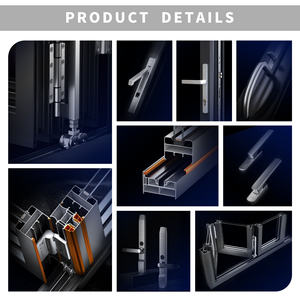 Sungye nhiệt phá vỡ bi-gấp cửa đôi tráng men cách nhiệt kính thời tiết bằng chứng gấp cửa cho truy cập vườn biệt thự sân thượng - Product Image 3