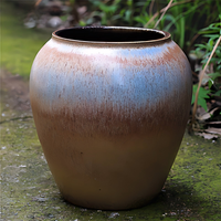 Pot Tanaman Besar Gaya Nordik Modern untuk Sukulen & Bonsai, Cocok untuk Taman Rumah