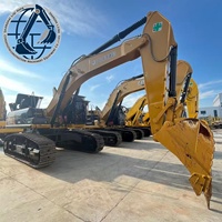 Excavatrice sur chenilles d'occasion CAT340D2L prête à l'emploi, 48,2T, moteur robuste, sans fuite d'huile, certifiée EPA, engin de construction