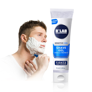 La crema de afeitar natural para hombres, OEM, etiqueta privada orgánica, protege la piel de la irritación y las quemaduras, Gel de afeitar para hombres - Product Image 1