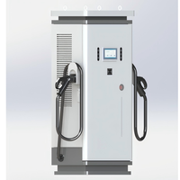 Chargeur EV DC 100KW CCS et GBT à double connecteur, station de charge commerciale 380V, chargeur rapide séparé CF-100KW-D
