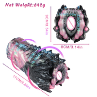 Masturbateurs masculins coupe de poche chatte Silicone Stroker manchon de Masturbation pour homme fantaisie monstre réaliste texturé vagin