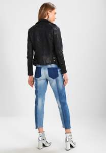 Chaqueta Bomber Unisex de Cuero Genuino de Alta Calidad, Cuello Alto, Impermeable, Cortavientos, Informal, de Invierno, Camuflaje, Regular - Product Image 3