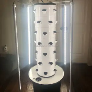 Vertical Hydroponic Growing Aeropnic Tower Planting Tower Vertical Gardening Vegetable Tower