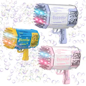 Qilong Bubble Gun Toys 69 Holes Bazooka Bubble Gun New Automatic Camo Bubble Machine Gun Bulle De Savon Pistolas De Burbujas Toy